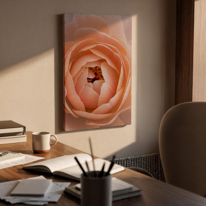 Peach Rose Canvas Wall Art Framed, Modern Pastel Floral Print, Elegant Botanical Bedroom Living Room Decor, Romantic Nature Wall Artwork