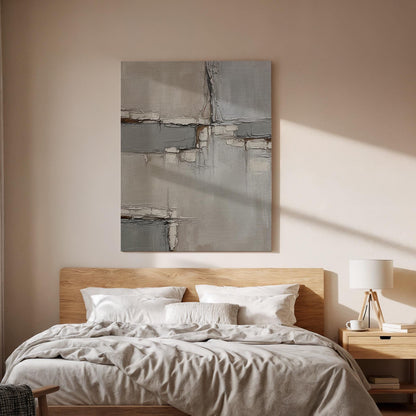 Abstract Neutral Canvas, Textured Wall Art, Modern Minimalist Painting, Bedroom Living Room Decor, Office Wall Art, Large Framed Canvas