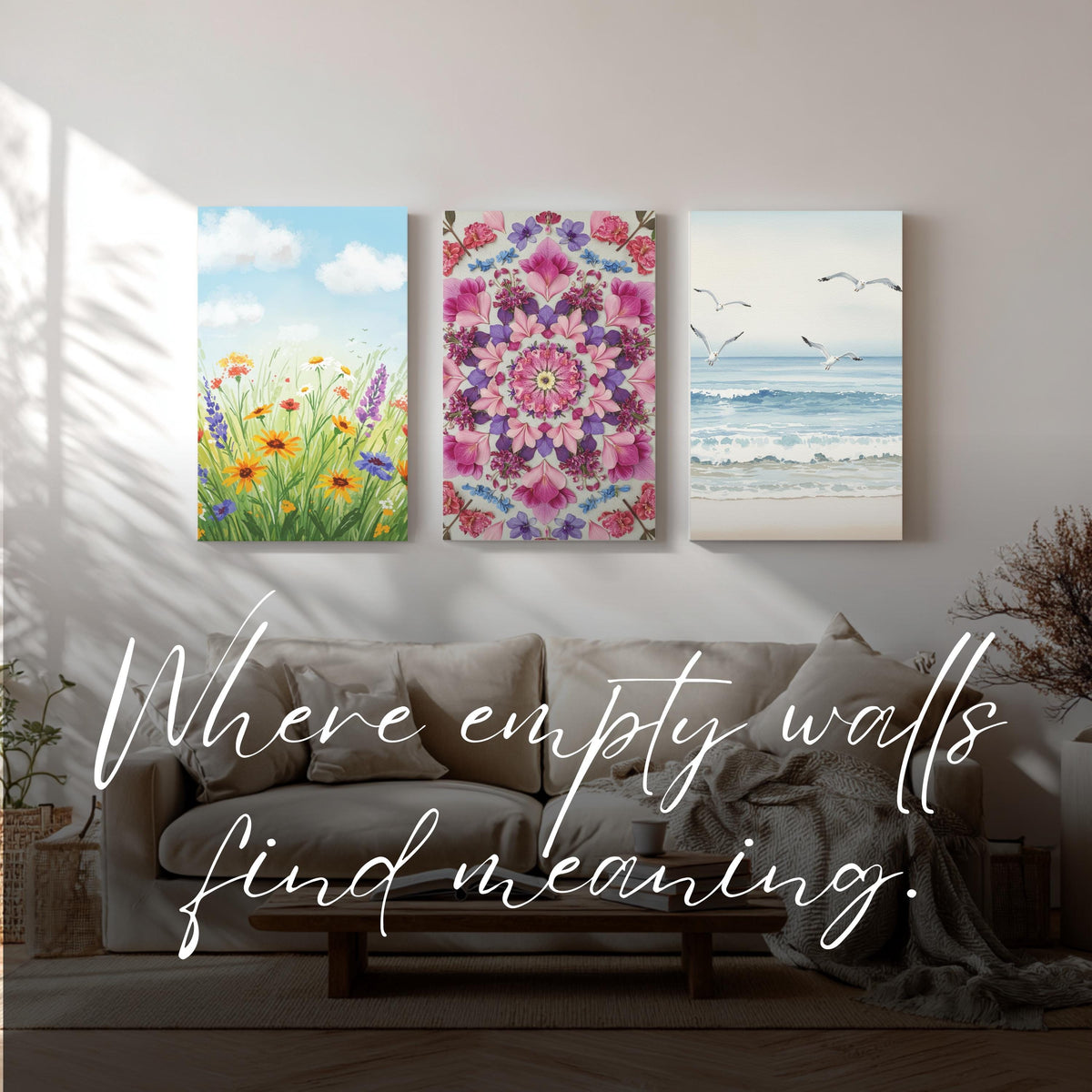 Flying Cranes Canvas Art, Framed Wall Decor, Japanese Inspired Illustration, Minimalist Nature Canvas Artwork, Serene Bedroom Wall Gift