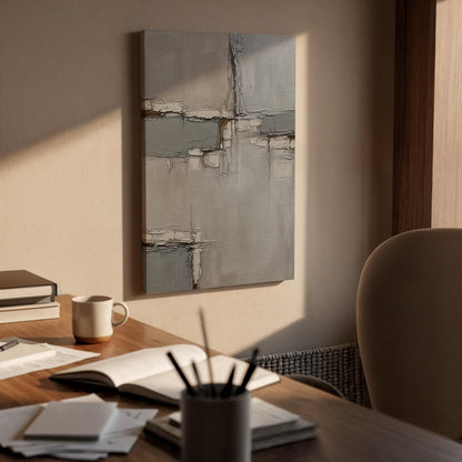 Abstract Neutral Canvas, Textured Wall Art, Modern Minimalist Painting, Bedroom Living Room Decor, Office Wall Art, Large Framed Canvas